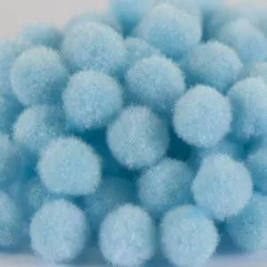 Помпончики 1 см, Голубой 100 шт. / 6231519