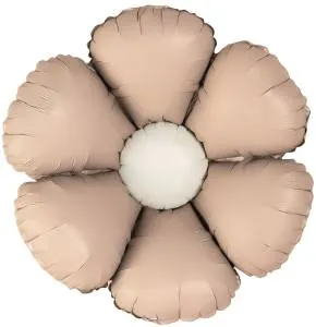 МИНИ Ромашка бежевый сатин (Китай) / 27501