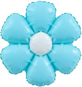 20" МИНИ Цветок Ромашка, светло-голубой (надув воздухом) / Китай 23870