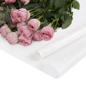 Пленка матовая "Звездочки" белая 0,6*8,5 м. ./П433