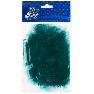 Набор перьев (Изумруд) 12-15 см, 30 шт. / 6015543