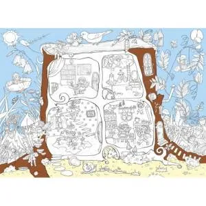 Открытка "А-Д" Плакат-раскраска