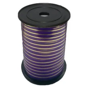 Лента c золотой полоской 5 мм*250м Фиолетовая