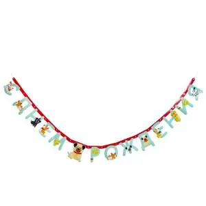 Гирлянда - буквы  "С ДР Собачки" 210 см 1505-2400