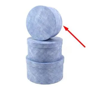 Коробка 19217-МВ Джинса шляпная коробка 18-18-8,5