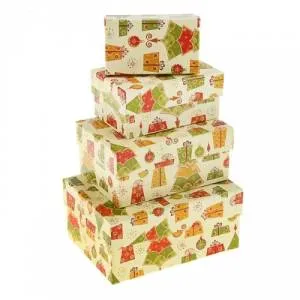 Коробка 13*9*6 см "Новогодняя суета"