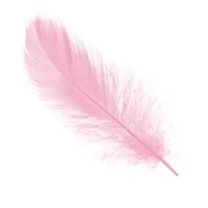 Набор перьев (нежно-розовые) 14-17см 100шт./190156