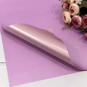 Пленка матовая Розовый/Сиреневый Глянец 40см*45см 20 шт./1364/6
