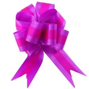 Бант-шар 50 мм. желтый с полоской/1705043