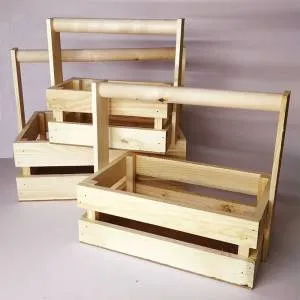 Деревянное кашпо "Модерн" Натуральный 25*16*24