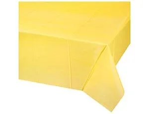 Скатерть п/э  желтая пастель 1,4 х 2,75 м./1502-6478