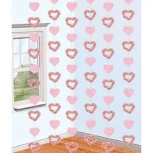 Гирлянда "Сердца Цветы ", 2,1 м.