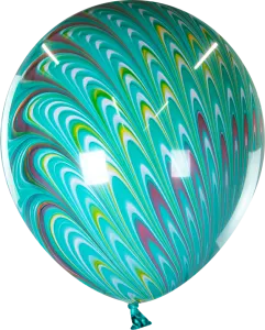 18" Павлин, Зеленый, агат (Китай) 618104