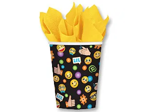 Стакан Эмоции Смайлик 270мл 8шт