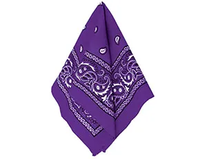 Бандана с рис фиолетовая 50*50см/1501-2290