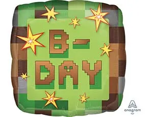 18" TNT Party B-DAY Пиксели (Анаграм) / 1202-2436