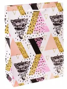 Пакет подарочный M/ППК-6295 18*23*8 см с ламинацией