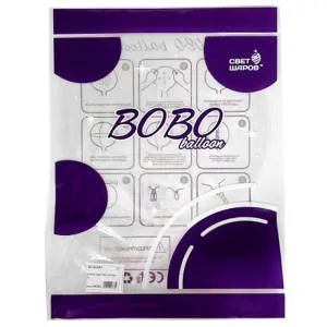 Deco Bubble BOBO Сфера 24"/60 cм б/p, фиолет уп. (Россия)/1204-1650/9122024