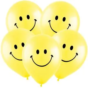 Смайл желтый 12" пастель (Турция) 8122040