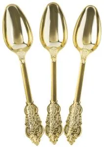 Ложки "Барокко" золото металлик 17,5 см., 10 шт. / 6234100