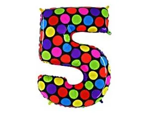 Цифра "5" Горох 16"/ Китай