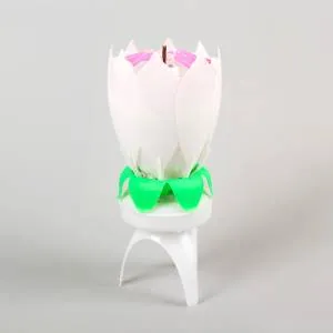 Свеча-цветок крутящийся 14,5см 2919688