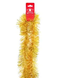 Мишура "Праздничный блеск" золотая 7,2 см*2 м/НУ-1517