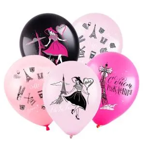 12" СДР Париж, ассорти пастель 2 цв (Турция) 8122209