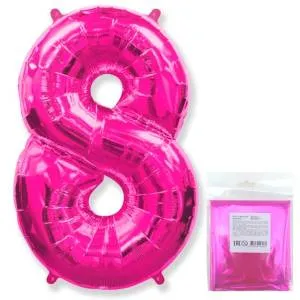 Цифра "8" - фуксия в упак/ Flexmetal 1207-3088