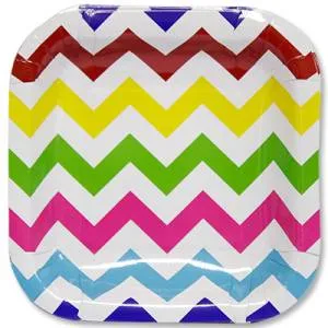 Тарелки "Шеврон мульти" 25 см. 6 шт.