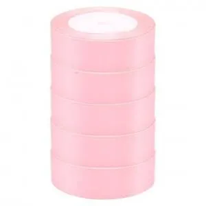 Лента атлас нежно-розовый зефир 25 мм*22,85м/ 88033477