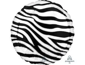 Шар 18" Зебра Сафари (Анаграм) / 1204-1118