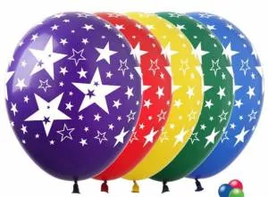 Звезды металлик 14" 1103-0694