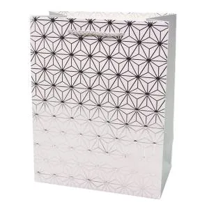 Пакет "Японск Узор, звездн паттерн" Серебро 23*18*10/202115