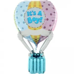 Шар с корзиной INS A BOY блеск / Grabo 1207-3947