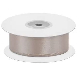 Лента атлас слоновая кость 25мм*22,85м/87995923