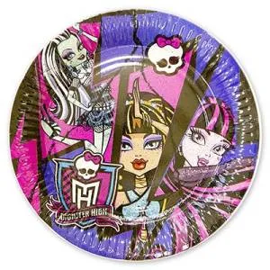 Тарелка Monster High 17см 8шт