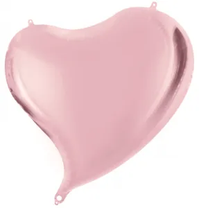 Сердце розовое золото, изгиб 18" (Китай)