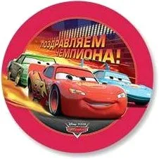 Шар 18" РУС Тачки Поздравляем Чемпиона (Анаграм) / 1202-2028