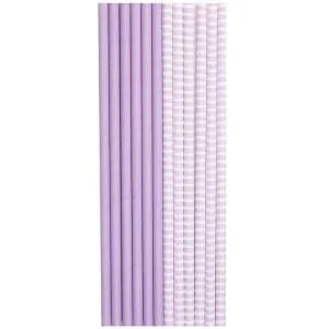 Трубочка д/коктеля пастель лаванда 12шт /1502-4923