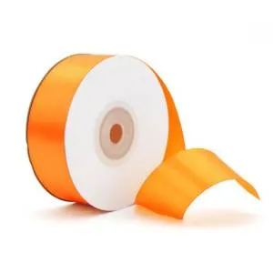 Лента атлас оранжевый 38мм*22,85м