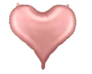 Сердце розовое золото 75*64,5 см  (PartyDeco) Китай