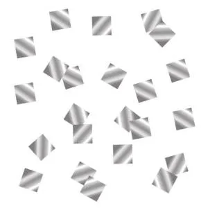 Конфетти для шаров "Квадраты серебро" 1 см 500 гр.