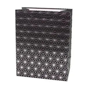 Пакет "Японск Узор, звездн паттерн" Черный 32*26*12/202116