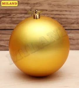 Набор шаров "Веселых праздников" 10 см, 2 шт. ЗОЛОТОЙ