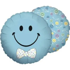 18" Круг Смайл Мальчик (Flexmetall) 