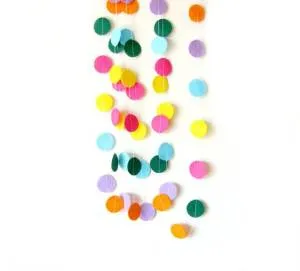 Гирлянда объемная "Кружки" 3м.