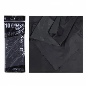 Бумага тишью черный 50*66 см. (10 листов)/88014683
