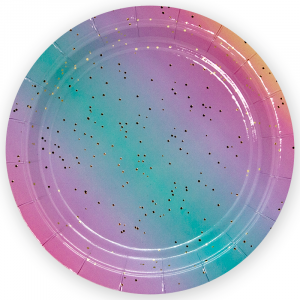 Тарелка  "Космическая радуга градиент" 7 дюйм. 6 шт./625015