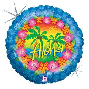 Шар 18" Голография Aloha! (Betalic)